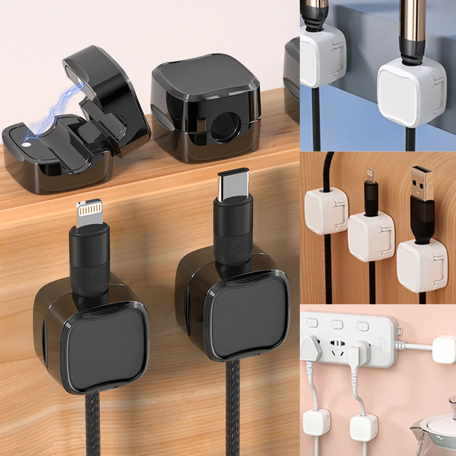 24/6PCS Magnetische Kabel Orga – Wall Anchor Plastic Bewertung und Preis