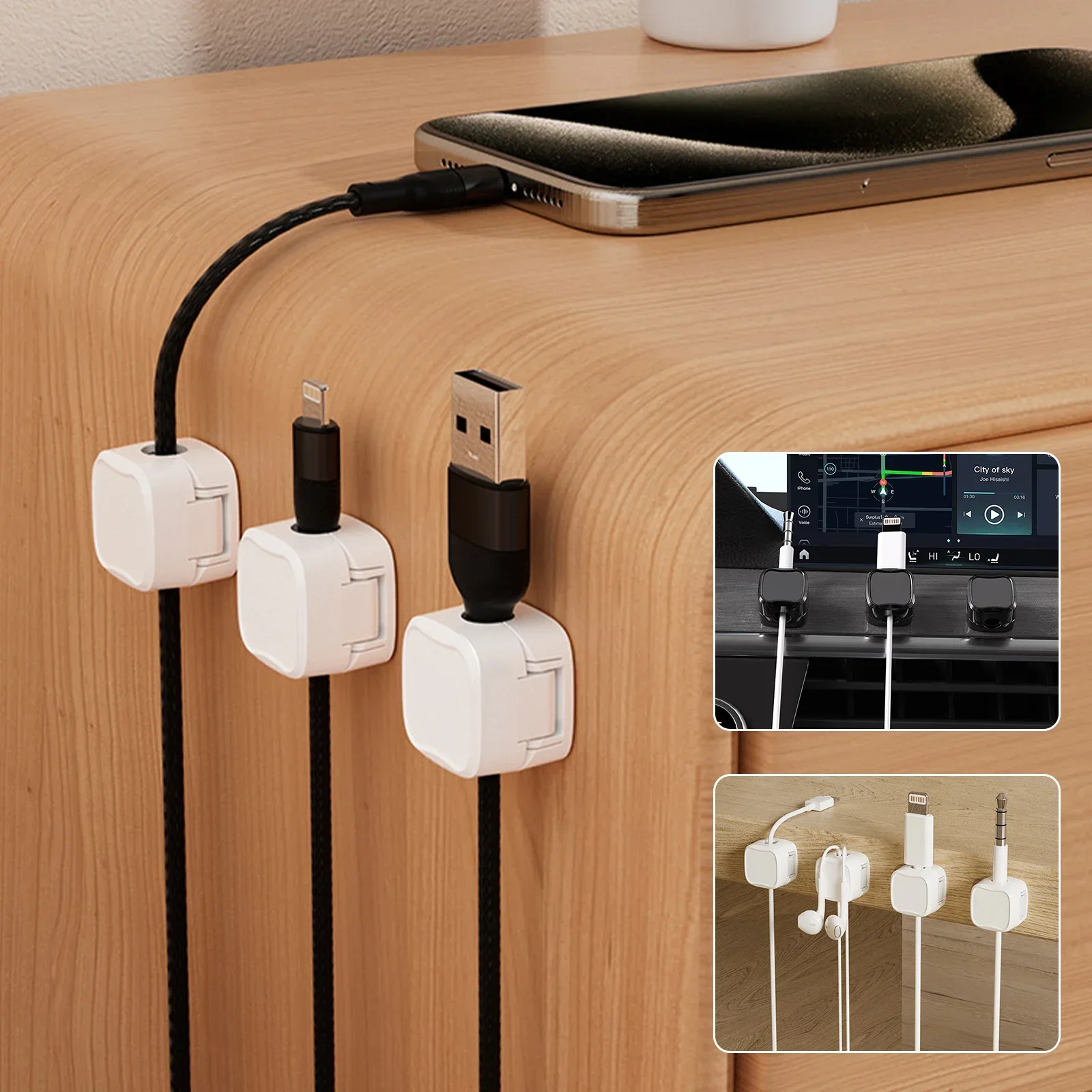 24/6PCS Magnetische Kabel Orga – Wall Anchor Plastic Bewertung und Preis